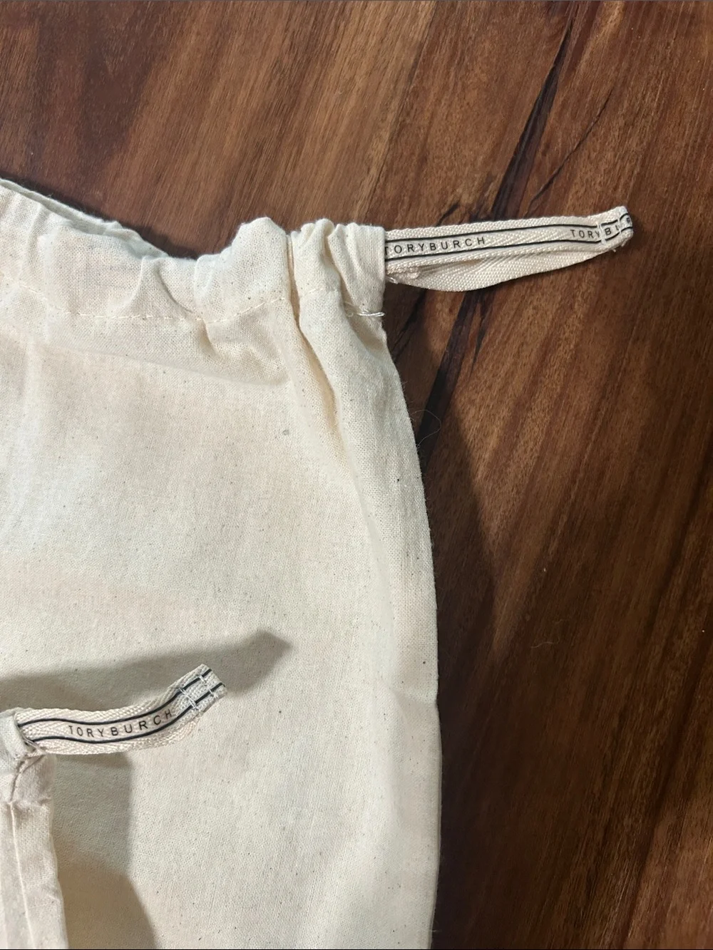 Tory Burch Cream Drawstring Dust Bags (Set of 2)